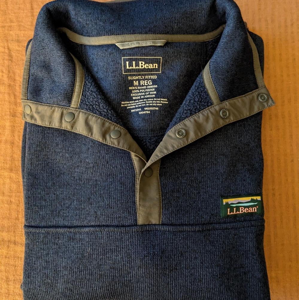 LL Bean fleece pullover